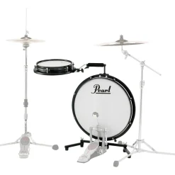 Pearl Compact Traveler 2-Piece Drum Kit With Bag Black