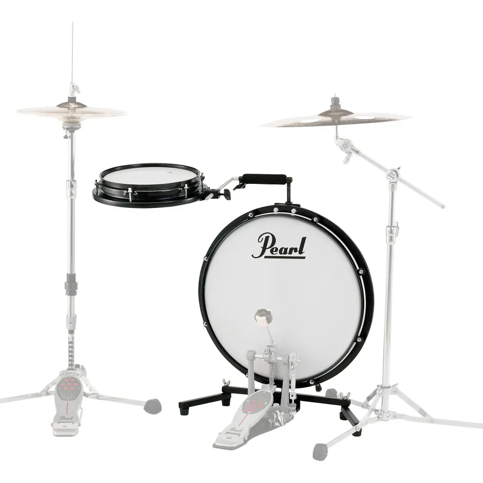 Pearl Compact Traveler 2-Piece Drum Kit With Bag Black