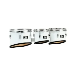 Pearl Competitor Marching Tom Set Pure White (#33) 8,10,12 set