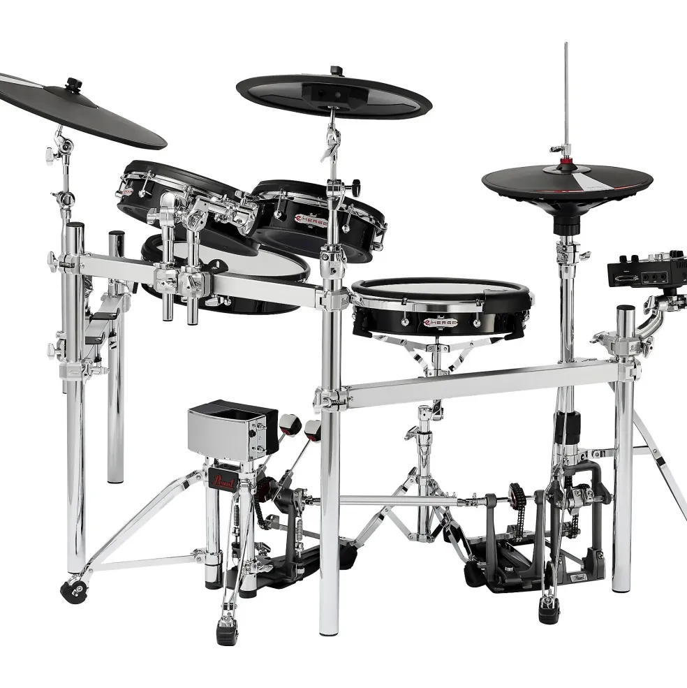 Pearl e/MERGE e/TRADITIONAL Electronic Drum Set Powered by KORG Jet Black