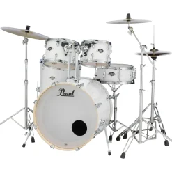 Pearl Export Standard 5-Piece Drum Set with Hardware Pure White
