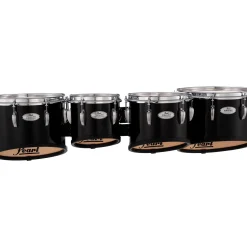 Pearl Finalist FMTB8023 Marching Tenor Set 8, 10, 12, 13 in. Midnight Black