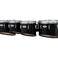 Pearl Finalist FMTB8023 Marching Tenor Set 8, 10, 12, 13 in. Midnight Black