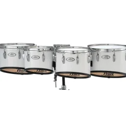 Pearl Finalist Marching Tenor Set 6, 10 ,12, 13, 14 in. Pure White