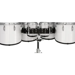 Pearl Finalist Marching Tenor Set 6, 6, 10, 12, 13, 14 in. Pure White