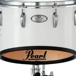 Pearl Finalist Single 14" Tenor Drum With Mounts 14 x 13 in. Pure White