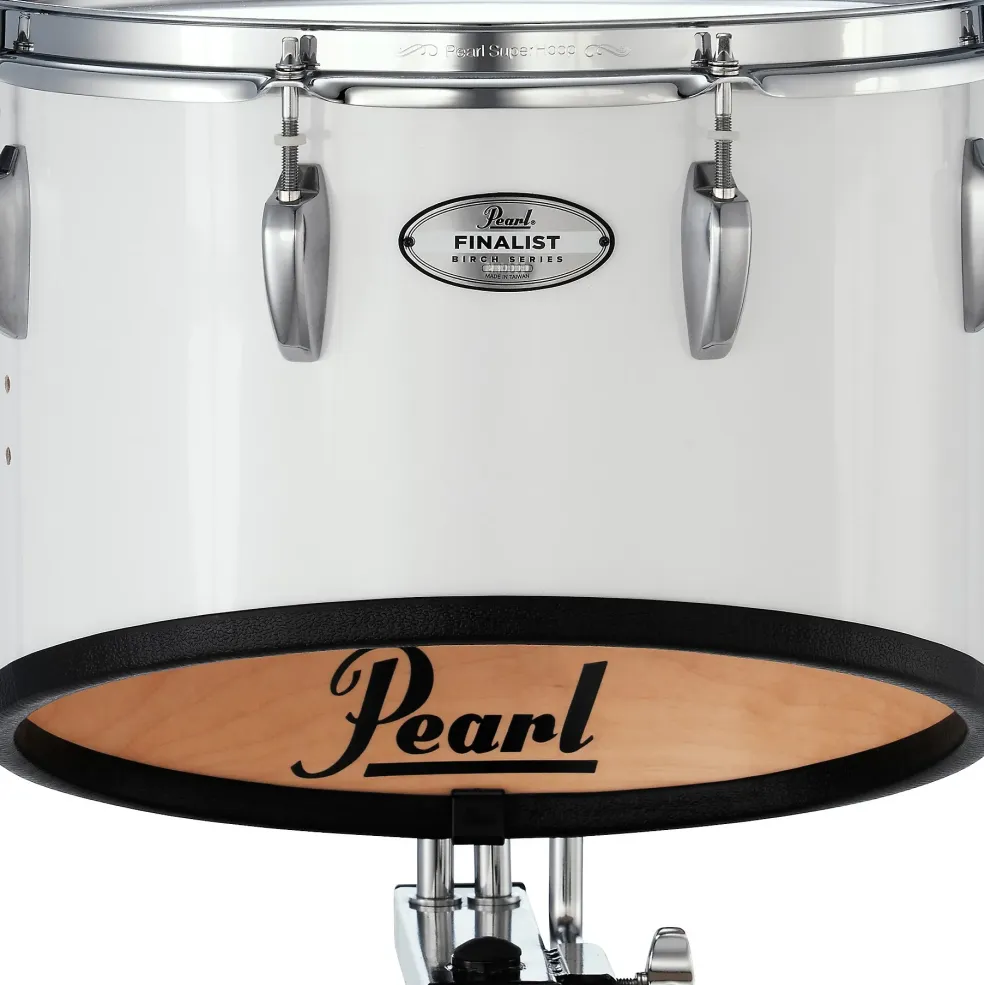Pearl Finalist Single 14" Tenor Drum With Mounts 14 x 13 in. Pure White