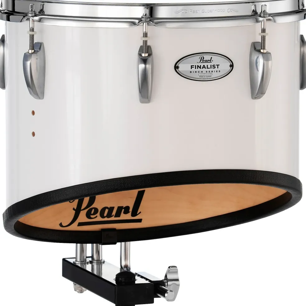 Pearl Finalist Single 14" Tenor Drum With Mounts 14 x 13 in. Pure White