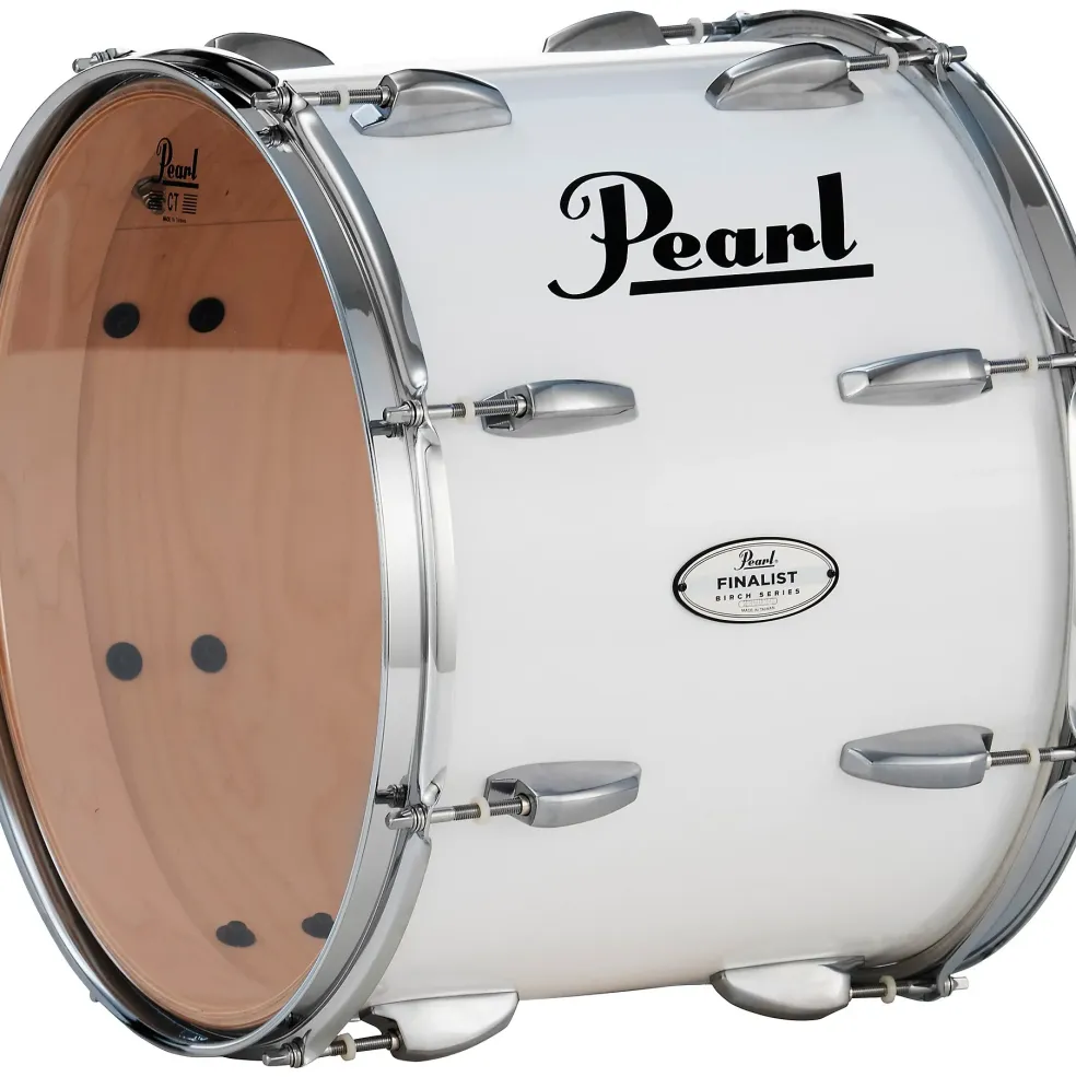 Pearl Finalist Traditional 15" Tenor Drum 15 x 12 in. Pure White
