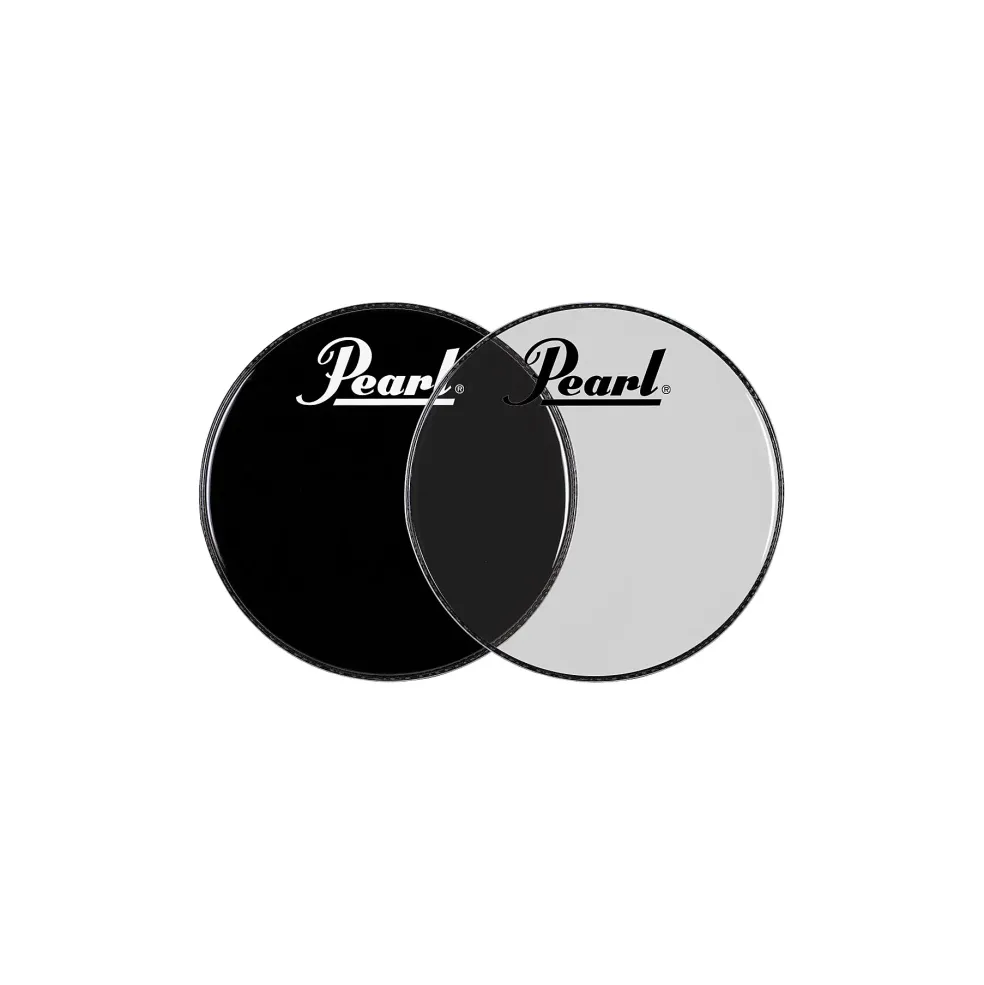 Pearl Logo Front Bass Drum Head Ebony 20 in.
