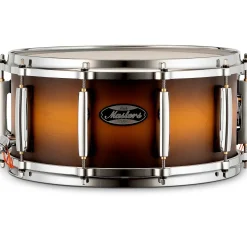 Pearl Masters Maple/Gum Snare Drum 14 x 6.5 in. Matte Olive Burst