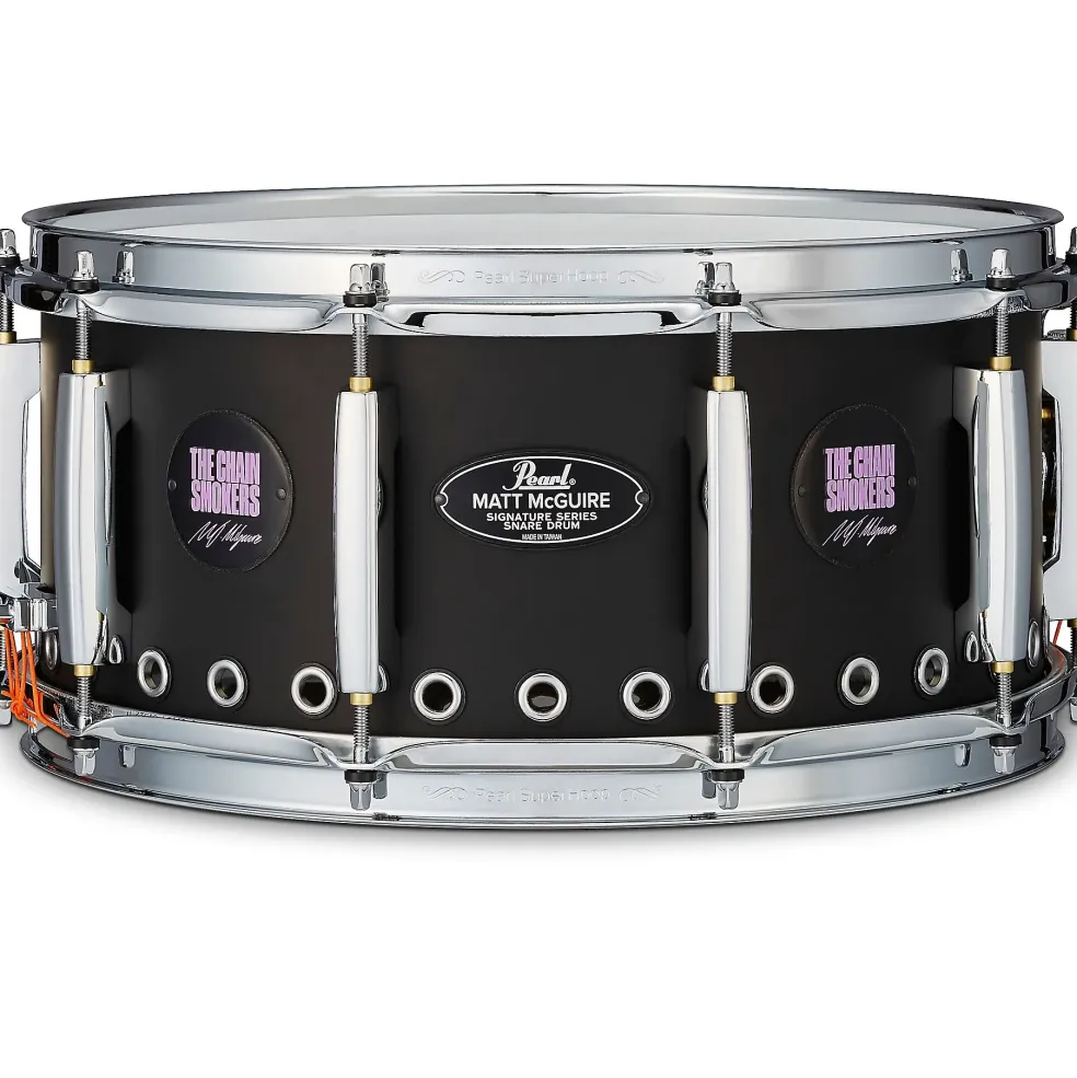 Pearl Matt McGuire Tour Edition Signature Snare 14 x 6.5 in. Matte Black
