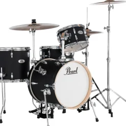 Pearl Midtown 4-Piece Complete Drum Set Matte Asphalt Black