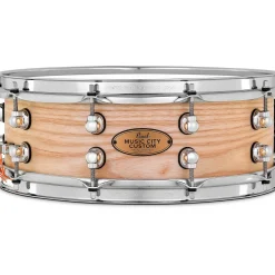 Pearl Music City Custom Solid Shell Snare Ash in Hand-Rubbed Natural Finish 14 x 5 in.