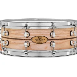 Pearl Music City Custom Solid Shell Snare Ash with Kingwood Center Inlay 14 x 5 in.