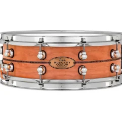 Pearl Music City Custom Solid Shell Snare Cherry with Kingwood Center Inlay 14 x 5 in.