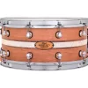 Pearl Music City Custom Solid Shell Snare Cherry with DuoBand Ebony Marine Inlay 14 x 6.5 in.