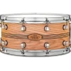 Pearl Music City Custom Solid Shell Snare Ash with Boxwood-Rose TriBand Inlay 14 x 6.5 in.