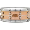 Pearl Music City Custom Solid Shell Snare Maple with Nicotine Marine Inlay 14 x 5 in.