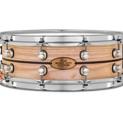 Pearl Music City Custom Solid Shell Snare Ash with Ebony Inlay 14 x 5 in.