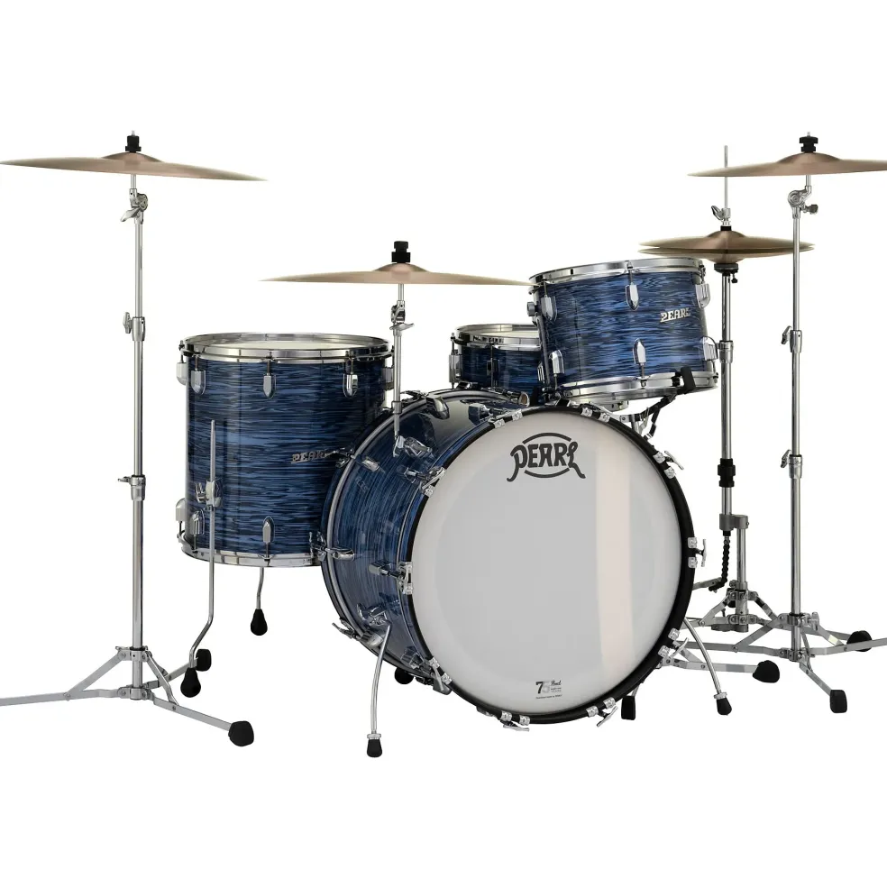 Pearl President Series Deluxe 3-Piece Shell Pack With 22" Bass Drum Ocean Ripple