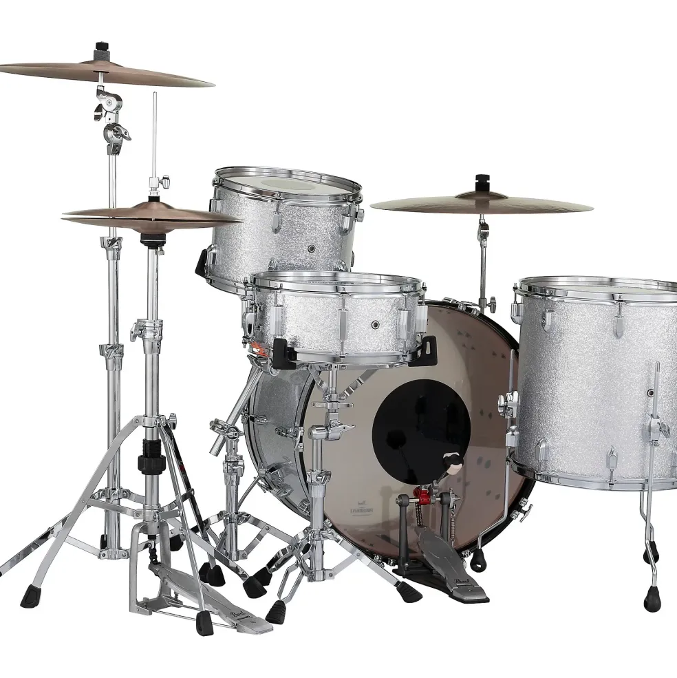 Pearl President Series Deluxe 3-Piece Shell Pack with 24 in. Bass Drum Silver Sparkle