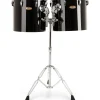 Pearl PTE1516 14" x 15"/14" x 16" Concert Tom Set Midnight Black