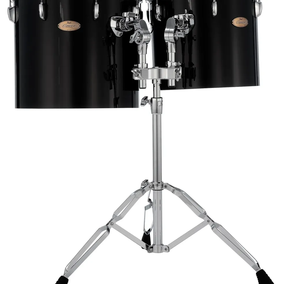 Pearl PTE Concert Series Single Head 13" & 14" Tom Set With BT3 & 7/8" Receiver and T895 Stand 13 x 11 in. , 14 x 12 in. Midnight Black