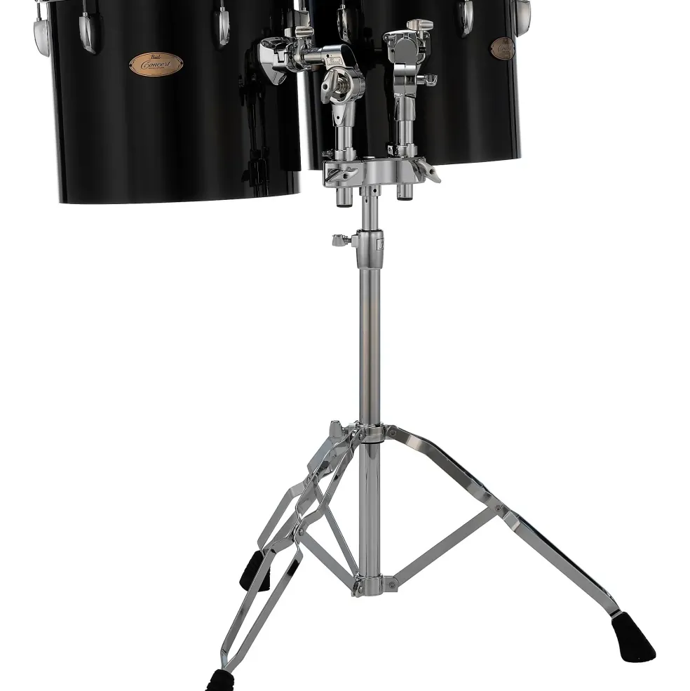 Pearl PTE Concert Series Single Head 12" & 13" Tom Set With BT3 & 7/8" Receiver and T895 Stand 12 x 10 in., 13 x 11 in. Midnight Black
