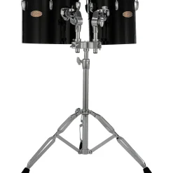 Pearl PTE Concert Series Single Head 12" & 13" Tom Set With BT3 & 7/8" Receiver and T895 Stand 12 x 10 in., 13 x 11 in. Midnight Black