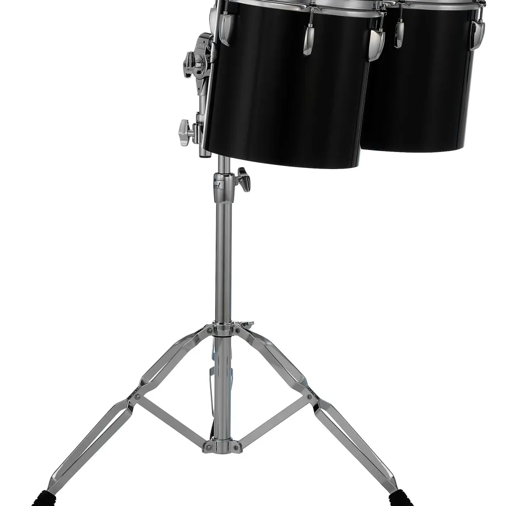 Pearl PTE Concert Series Single Head 12" & 13" Tom Set With BT3 & 7/8" Receiver and T895 Stand 12 x 10 in., 13 x 11 in. Midnight Black