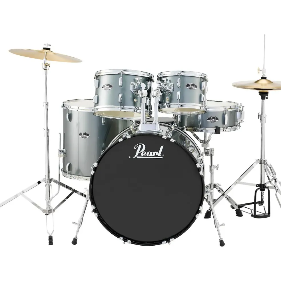 Pearl Roadshow 5-Piece New Fusion Drum Set Charcoal Metallic