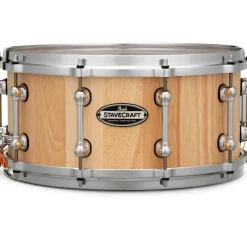 Pearl StaveCraft Thai Oak Snare Drum 14 x 6.5 in. Hand-Rubbed Natural