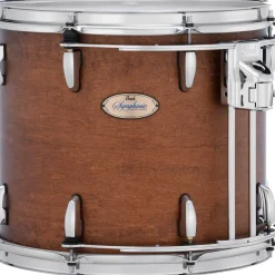 Pearl Symphonic Maple Double Head Tom with R2 Air System & L-Arm Receiver 14 x 12 in. Matte Walnut Lacquer