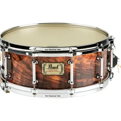 Pearl Symphonic Maple Snare Drum with Multi-Timbre Strainer Artisan II Natural Feathered Walnut (#468) 14x5.5