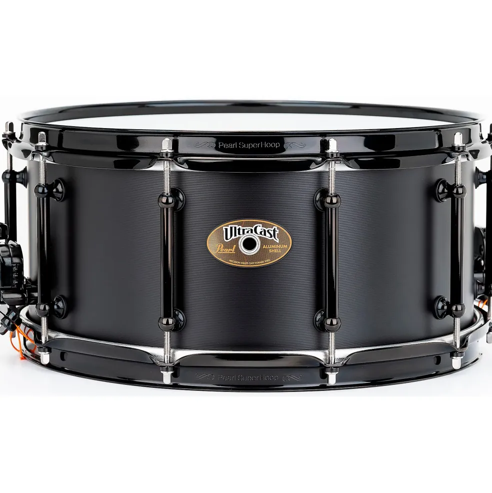 Pearl Ultracast 5/3/5mm Cast Aluminum Snare Drum 14 x 6.5 in. Black