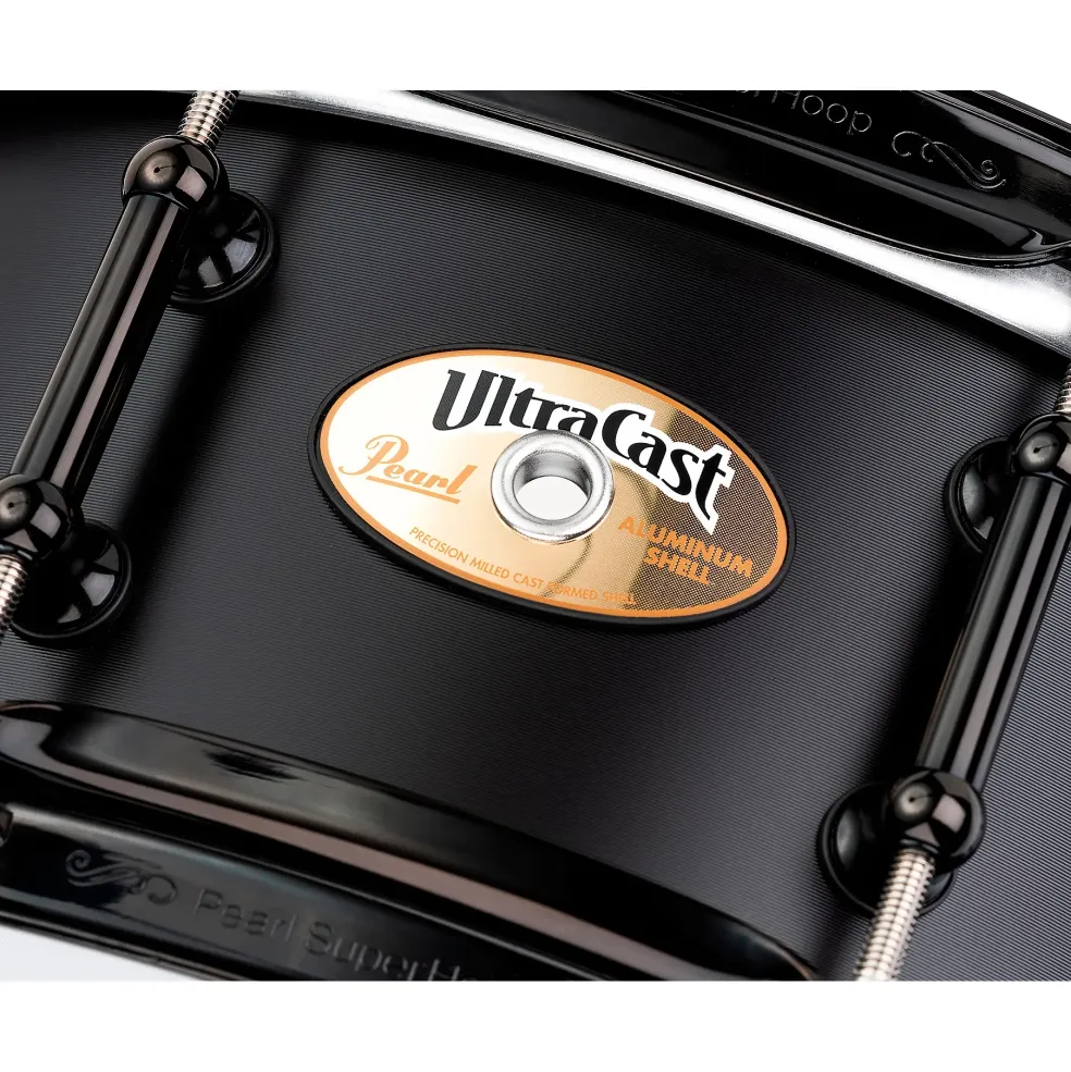 Pearl Ultracast 5/3/5mm Cast Aluminum Snare Drum 14 x 6.5 in. Black