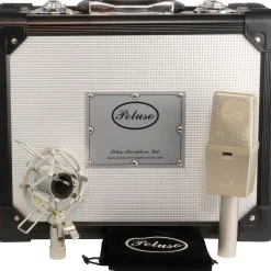 Peluso Microphone Lab P-414 Solid State Large Diaphragm Multi Pattern Condenser Microphone Kit Nickel