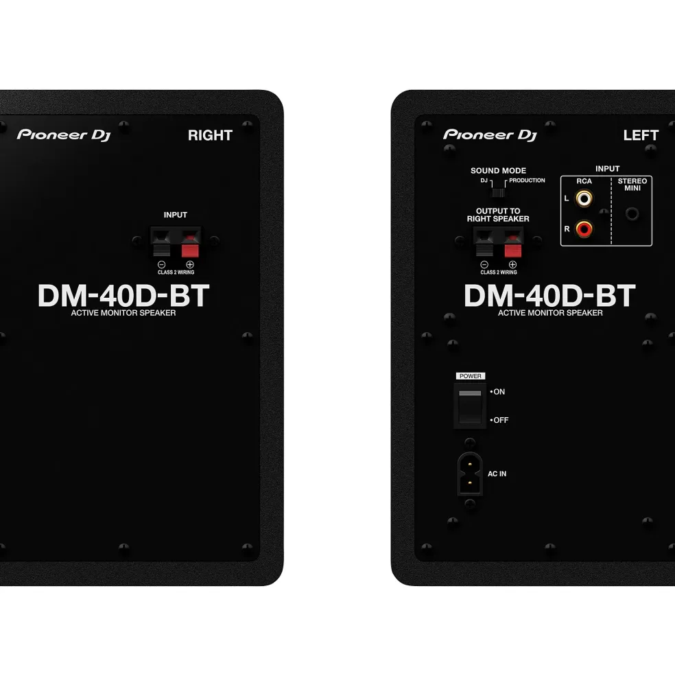 Pioneer DJ DM-40D-BT 4" Desktop Monitor System With Bluetooth Black