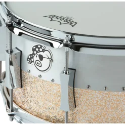 Pork Pie Aluminum Maple Hybrid Snare Drum 14 x 6.5 in. Champagne Sparkle