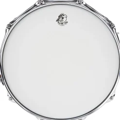 Pork Pie Big Black Brass Snare Drum With Tube Lugs and Chrome Hardware With SKB Case
