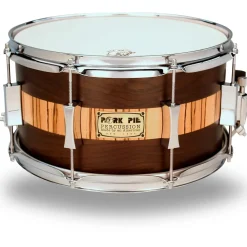 Pork Pie Exotic Rosewood Zebrawood Snare Drum 13 x 7 in.