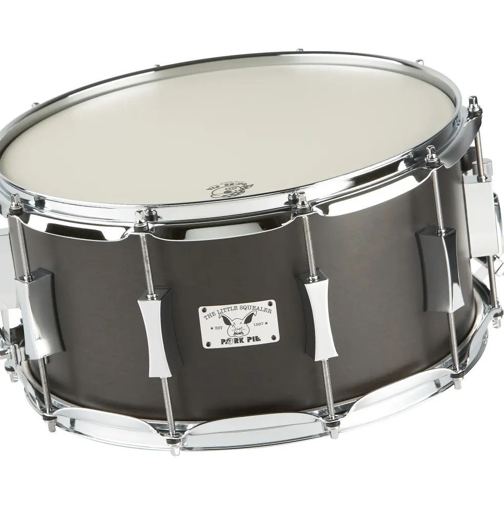 Pork Pie Little Squealer Birch/Mahogany Snare Drum 14 x 7 in. Black Satin