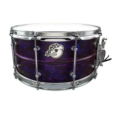 Pork Pie Seamless Aluminum Snare Drum with Purple Ink Finish 14 x 6.5 in.