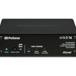 PreSonus 16 Channel I/O AVB to Dante Bridge