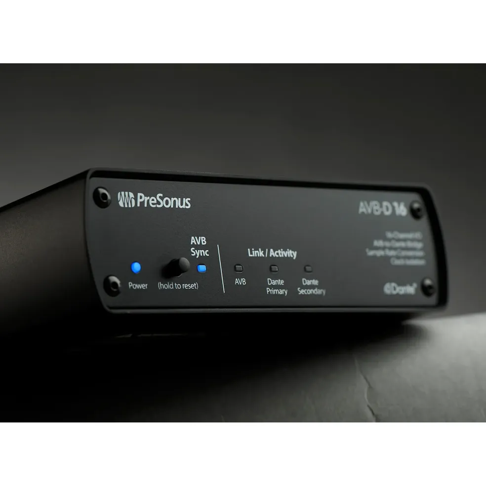 PreSonus 16 Channel I/O AVB to Dante Bridge