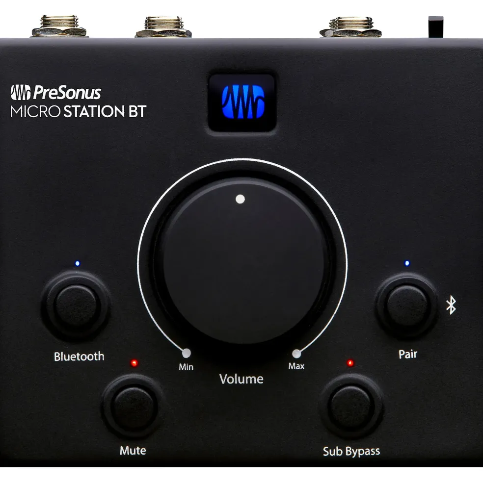 PreSonus MicroStation BT 2.1 Monitor Controller With BT Input and Dedicated Subwoofer Output