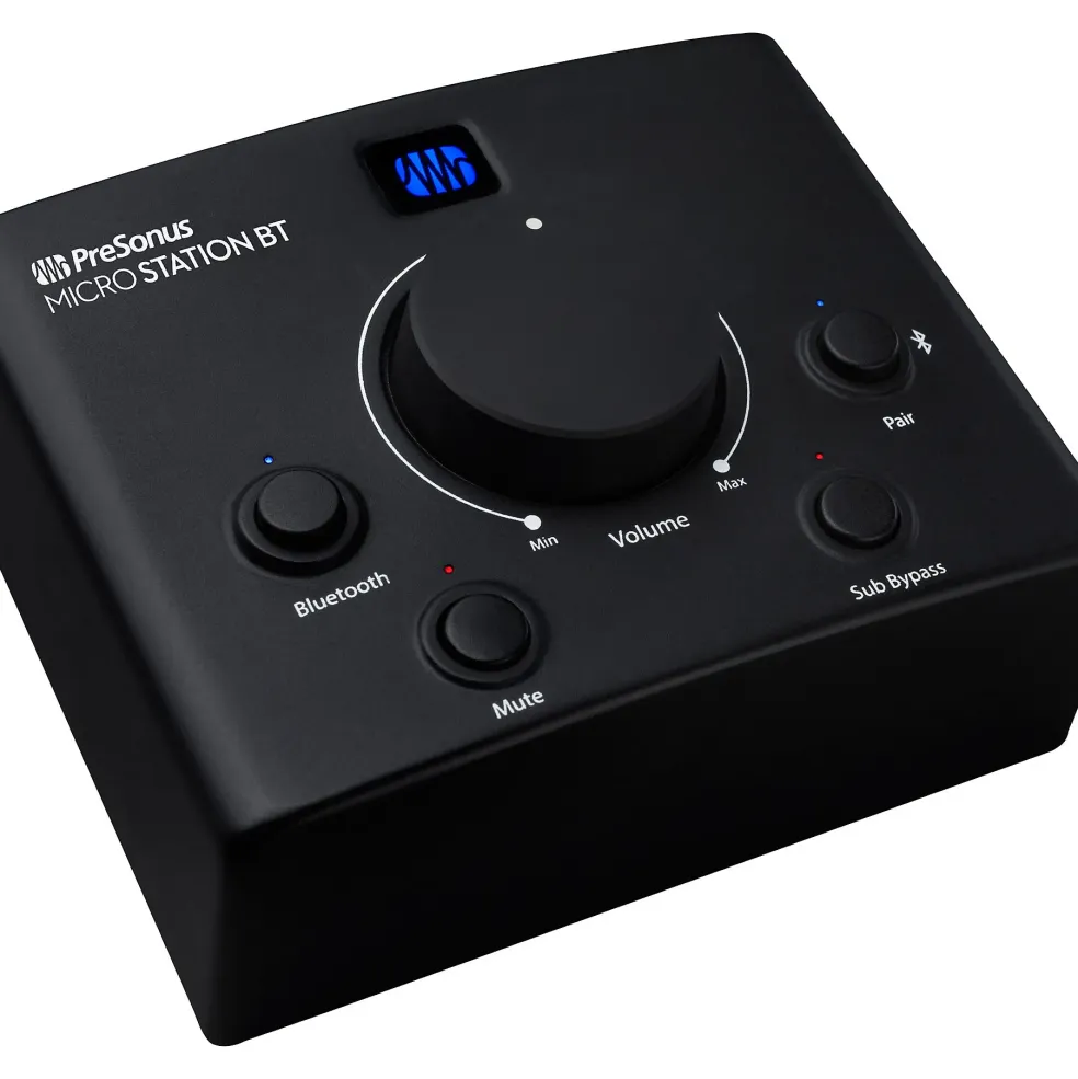 PreSonus MicroStation BT 2.1 Monitor Controller With BT Input and Dedicated Subwoofer Output