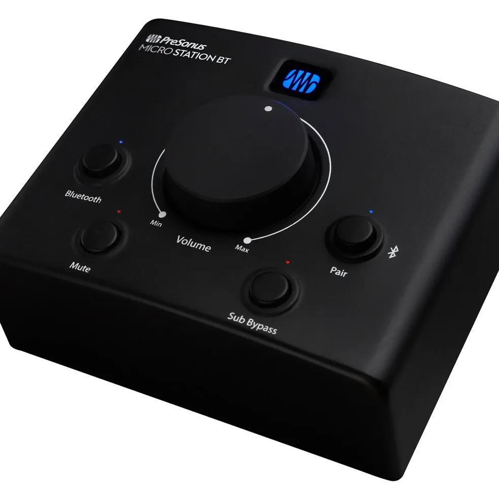 PreSonus MicroStation BT 2.1 Monitor Controller With BT Input and Dedicated Subwoofer Output