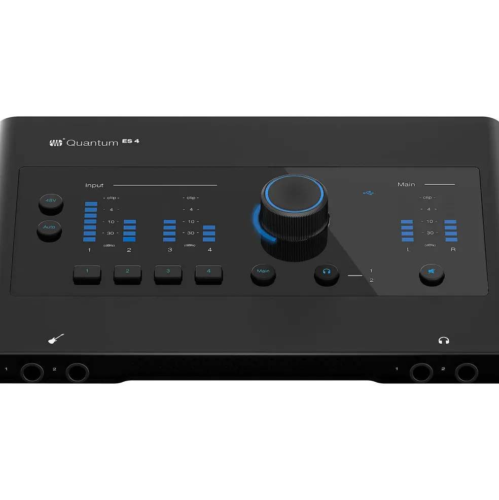 PreSonus Quantum ES4 Audio Interface with Adam Audio T Series Studio Monitor Pair (Cables & Stands Included) T5